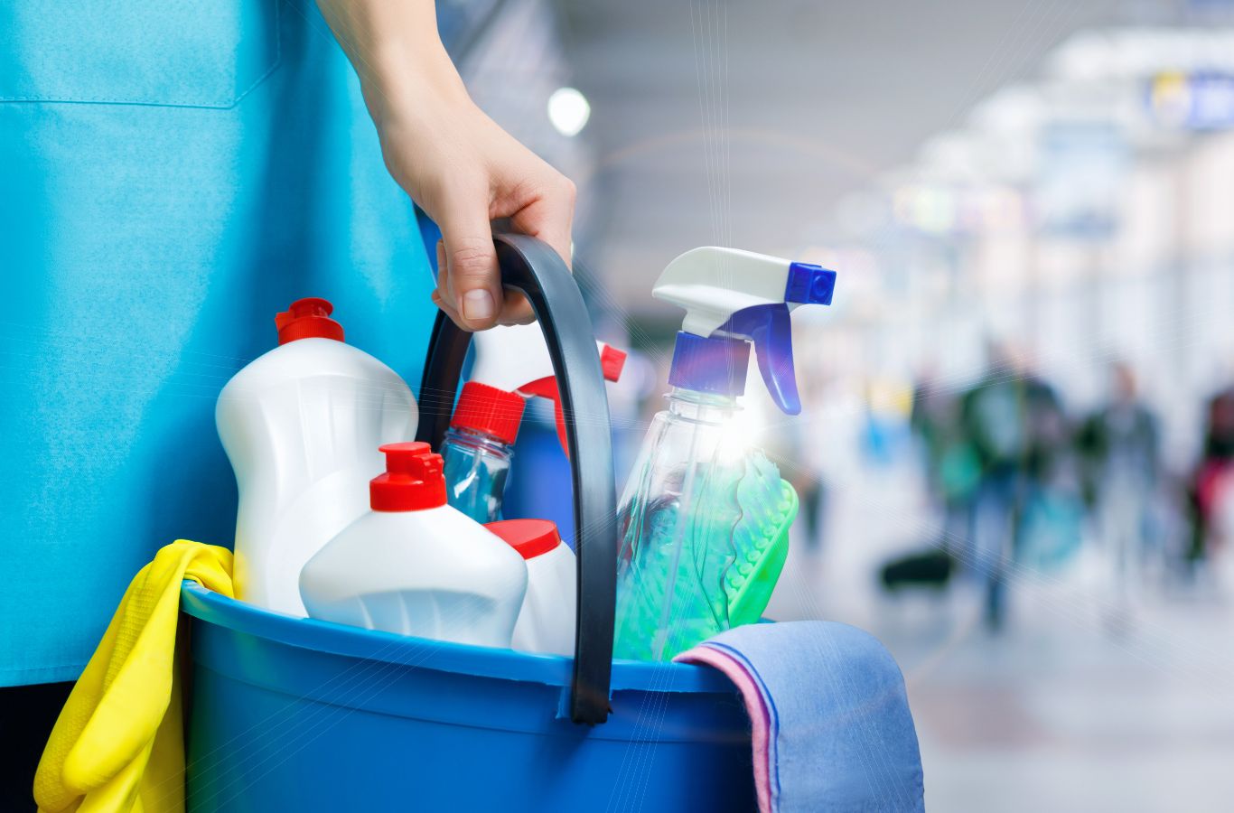 A Sunshine Clean Pros technician performing cleaning services in Branchburg, NJ, emphasizing local reliability, efficiency, and customer-focused care. Cleaning Services near me.