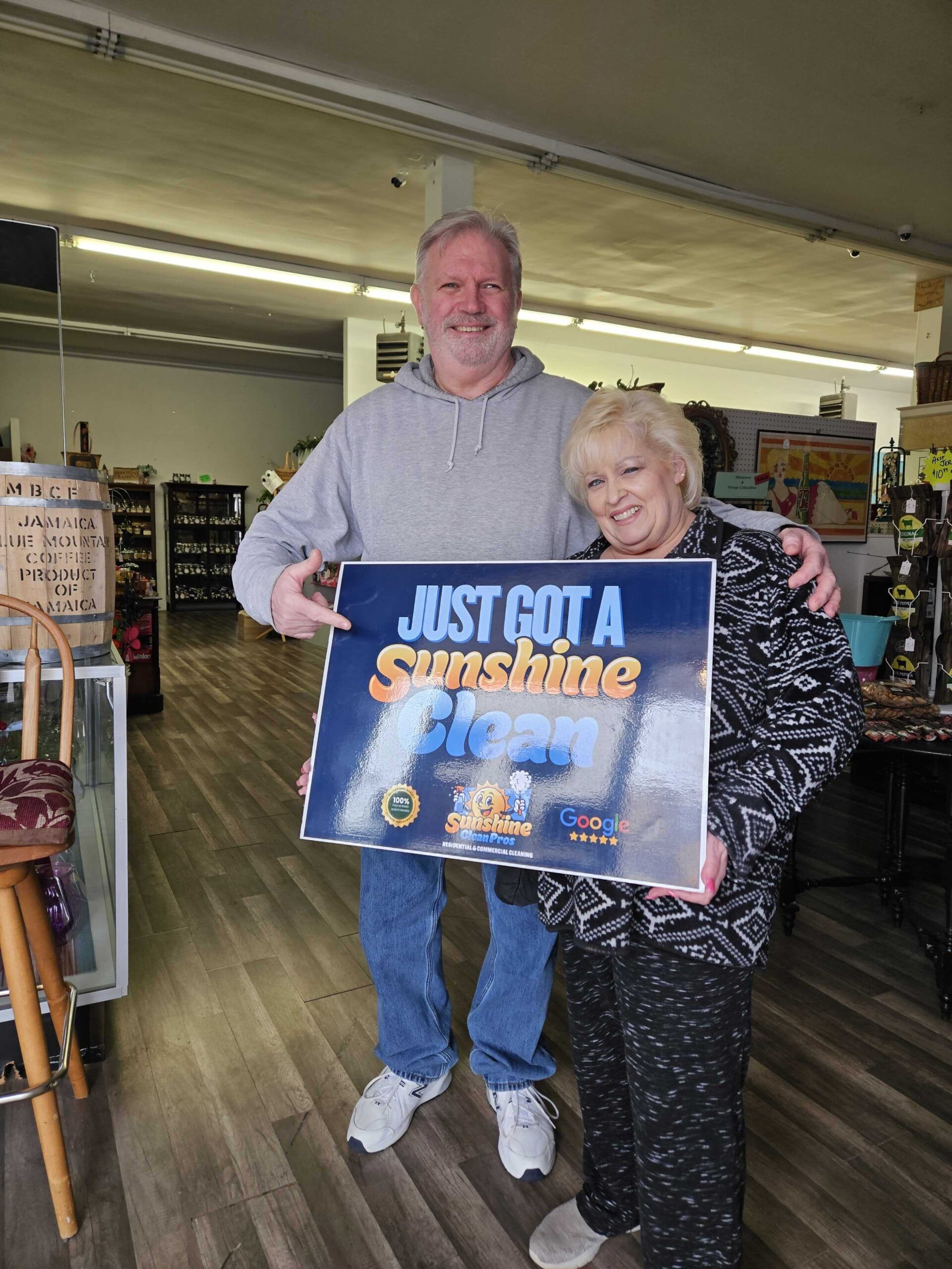 happy customers with detail office cleaning with sunshine clean pros