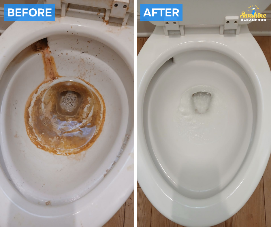 deep clean toilet