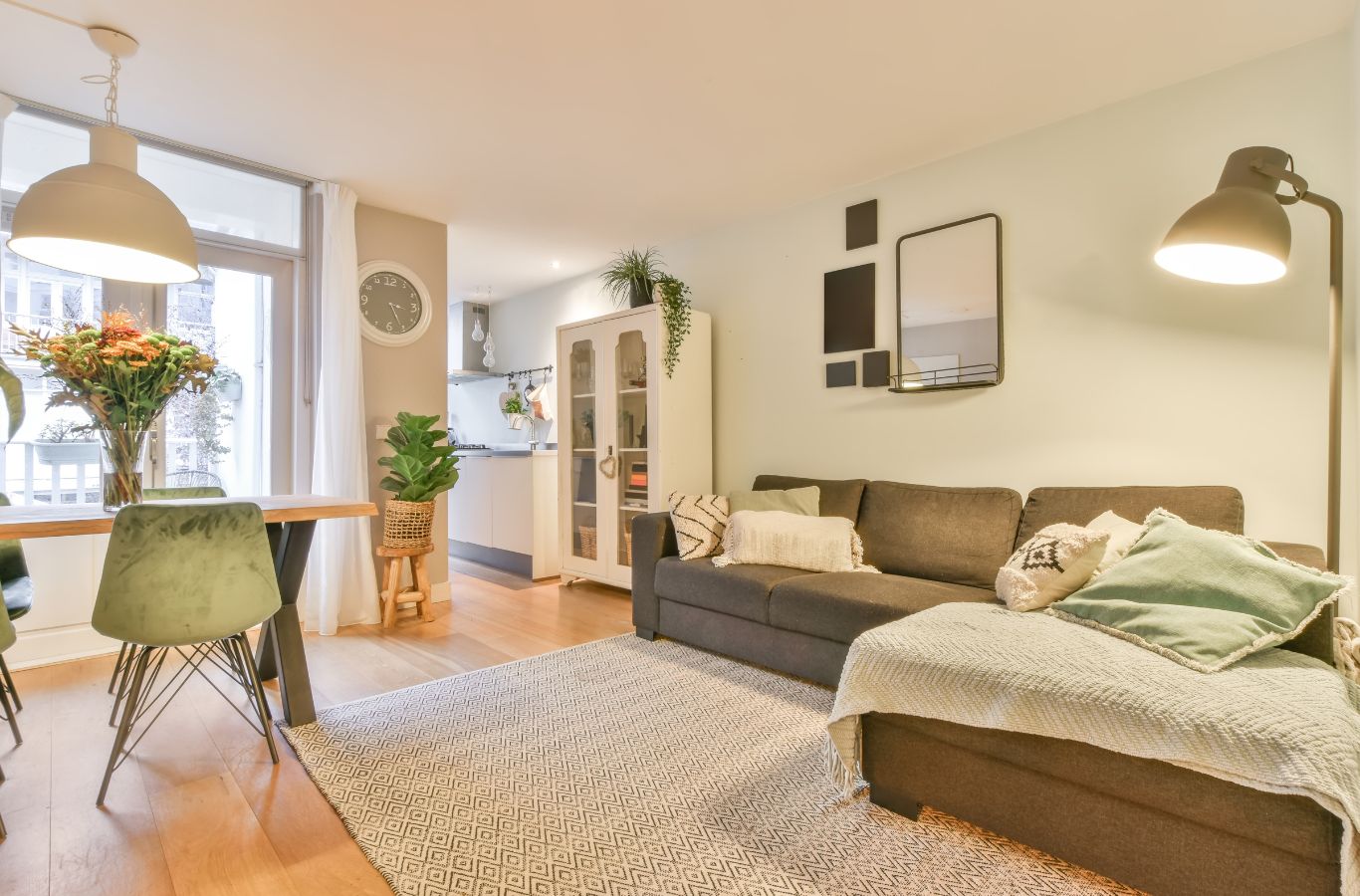 Sunshine Clean Pros cleaner providing house cleaning services in Bernards NJ using professional tools with careful attention